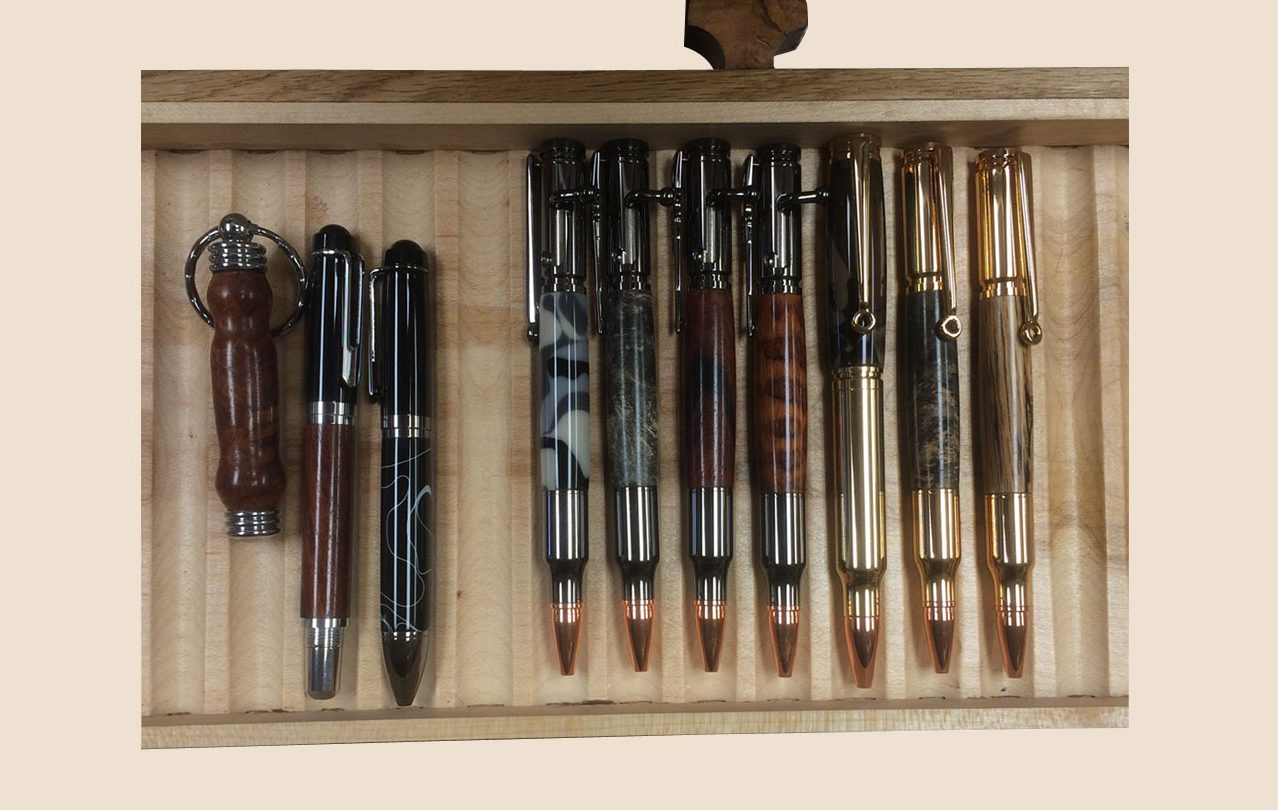 Bolt Action and Bullet Pens